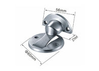 Round Shape Stainless Steel Door Stop , Industrial Magnetic Door Stay Reduce Compaction