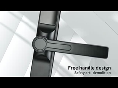 Narrow side broken bridge intelligent lock, zinc alloy material, screen window, short handle 3.0, th