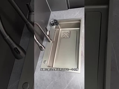 Complete Whole Set Waterfall Kitchen Sink Stainless Steel Sinks Big Single Bowl With Dish Rack Unde