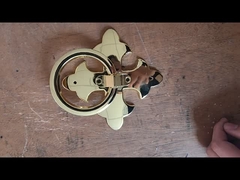 European Simple Atmospheric Coffin Handles Cross Edge Decorative Flower Set