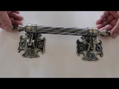 European Simple Atmospheric Coffin Handles Cross Edge Decorative Flower Set