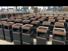 Outdoor 27L Recycling Trash Can Classified Metal Garbage Bin