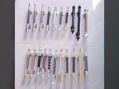 Antique Chrome Craft Pull Handle Aluminum And SUS Luxury Decor Large Hotel Solid Wood Door Handle