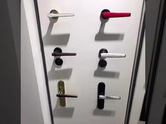 Introduce Modern Zinc Alloy Door Handle , Commercial Door Handle 58*85mm Customized Design For You