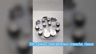 304 stainless steel bathroom connector, shower room glass fixing rod, hardware accessories, flange s