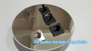 304 stainless steel hook, strong adhesive hook, door back clothes hook, hardware clothes hook, non p