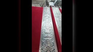 Antique glass door handle, Chinese carved aluminum plate handle, hotel door engraved logo handle, do