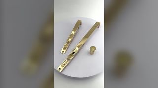 Full copper door with concealed bolt, double opening wooden door, extended invisible bolt, concealed