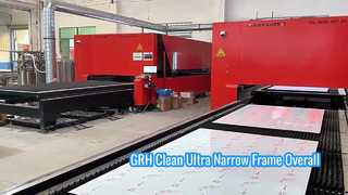 GRH Clean Ultra Narrow Frame Overall Shower Room L-shaped Side Moving Folding Door Dry Wet Separa