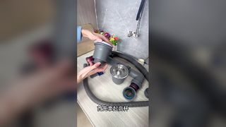 Kitchen sink drain anti clogging and anti odor drain pipe, vegetable washing basin single and double