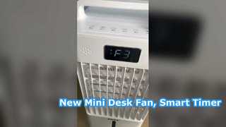 New Mini Desk Fan, Smart Timer Silent Home Outdoor Air Cooler for Desktop