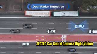 2026 SECTEC Car Guard Camera 24/7 Parking Radar Detection Lens Night Vision UBOXPRO APP Continuous R