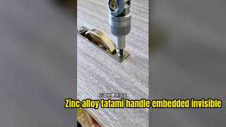 Zinc alloy tatami handle embedded invisible furniture door handle concealed rotating platform cabine