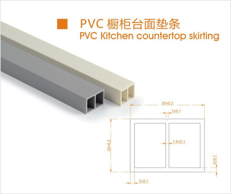 SupermarketModern PVC Kitchen Countertop Skirting Weather Resistance