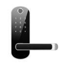 Euro Waterproof Smart door Hotel Door Handle Locks Intelligent Gate Door Digital Biometric Fingerprint Lock