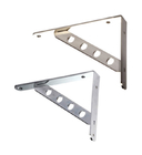 Bending Decorative Metal Shelf Brackets Hot Galvanized Steel 222 * 222mm