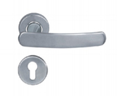 Stainless Steel Door Lever Lock Handle Hollow Plate Solid Interior