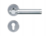 Stainless Steel Door Lever Lock Handle Hollow Plate Solid Interior
