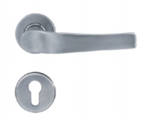 High Security Door Lock Lever Handle Stainless Steel Die Casting Solid