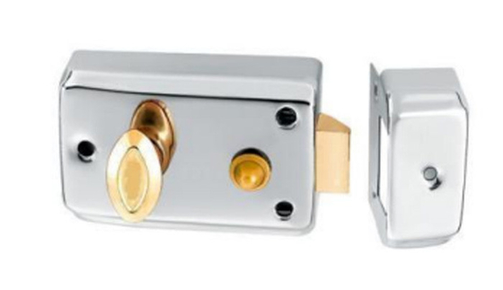 Home Hotel Double Lock Door Latch Polished 8~12mm Sliding Door Lock