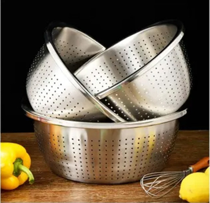 Double Walled Metal Soup Bowl Food Grade Stainless Steel 304 Kimchi Bowl