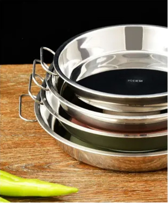 Durable Stainless Steel Mixing Bowls Metal Salad Bowl Plate For Cooking Baking Prepping