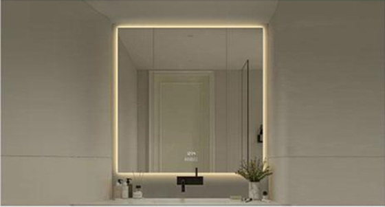 High Durability Make Up Mirrors Light Touch Mirror For Bathroom Irregular Decorative