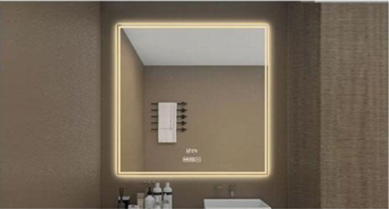 High Durability Make Up Mirrors Light Touch Mirror For Bathroom Irregular Decorative