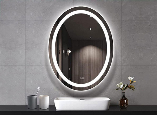 Smart Speaker Bathroom Hotel Full Shower Led Lighted Mirror Wall Hanging Rectangle