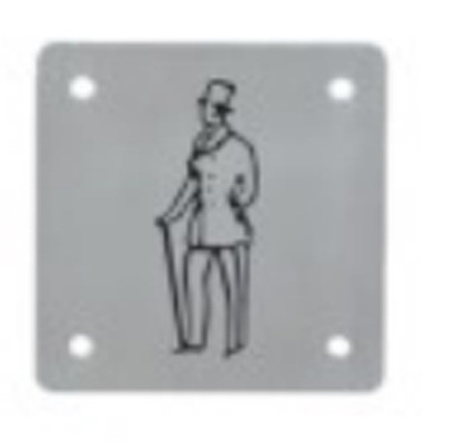 Stainless Steel Acrylic Bathroom Light Door Number Signs Plates For Restroom Wc Toilet