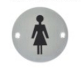 Women And Men Toilet Image Bathroom Door Sign In Acrylic Customized