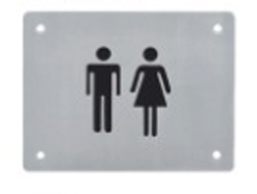 Blind Touch Recognition Sign Braille Toilet Signs For Hotel