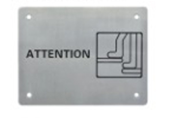 Blind Touch Recognition Sign Braille Toilet Signs For Hotel