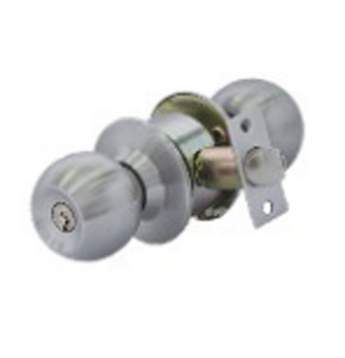 Stainless Steel Cylindrical Knob Door Lock For Hotel Bedroom Bathroom Wooden Door