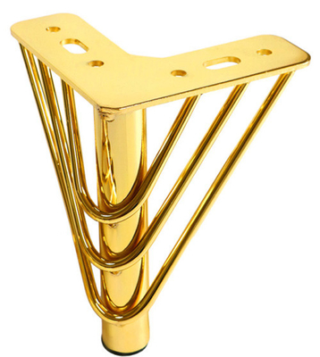 Metal Furniture Legs Modern Replacements Feet Heavy Duty Tapered Table Sofa Legs Couch Feet With Screws