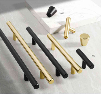 Black Gold Nickel Modern Design Door Pull Handles Sliding Door Recessed Handle For Kitchen Cabinet Door