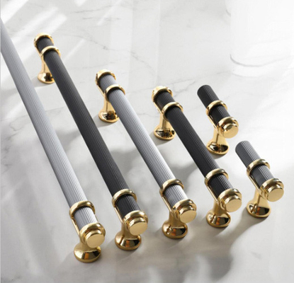 American New Aluminum Knurled Simple Gold T Bar 128mm Furniture Cupboard Wardrobe Cabinet Wardrobe Door Pull Handles