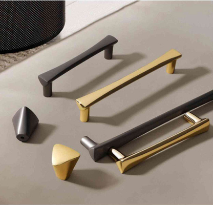 Gold Nordic Kitchen Drawer Wardrobe Brass Pull Handles Embossing Knobs Furniture Cabinets Door Knurling Knurled Handle