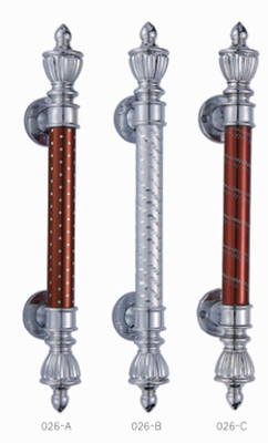 Knurling Aluminum Furniture Hardware Cabinet Door Kitchen Drawer Handle with Plastic Feet