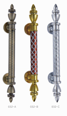 Antique Chrome Craft Pull Handle Aluminum And SUS Luxury Decor Large Hotel Solid Wood Door Handle