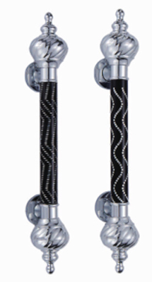 Antique Chrome Craft Pull Handle Aluminum And SUS Luxury Decor Large Hotel Solid Wood Door Handle