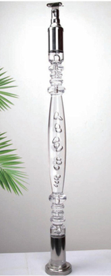 Clear Crystal Acrylic Steel Railing And Staircase Railing Cristal Glass Stair Pillar