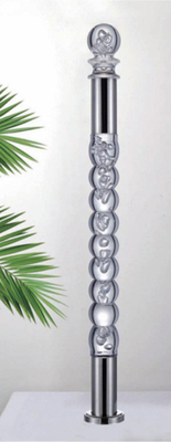 Crystal Hand Railing Acrylic Stair Balustrade Crystal Newel Post Rail Post Acrylic Baluster For Stair Railings