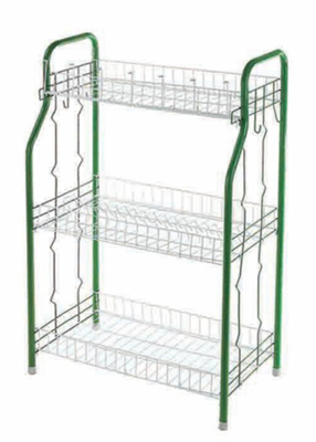 4 Tier Standing Type Kitchen Dinner Plate Dish Rack Dish Drying Rack Plate Rack With U Net Shape Unfoldable Basket