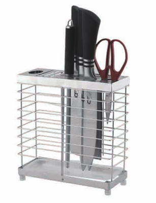 Standing Style Stainless Steel Multifunctional Kitchen Tool Storage Knife Holder Rack