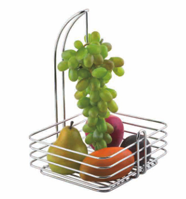 Modern Style Washable Basket Metal Black Wire Chest Freezer Organiser Fruit Storage Basket For Home