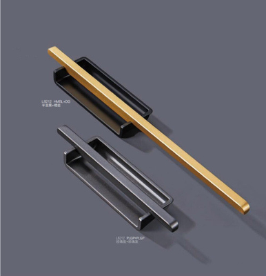 Cabinet Door Handle Concealed Plastic Kitchen Recessed Drawer Flush Pull Handle
