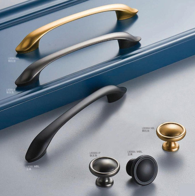 Popular zinc Chinese European-style retro no-hole black self-tapping screws door handel dooroom indoor handle
