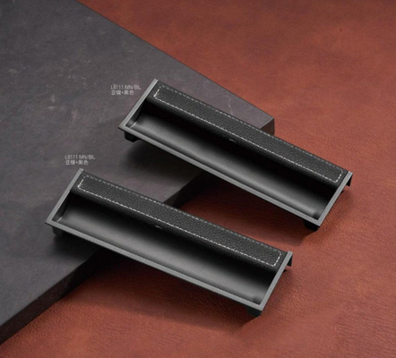 Wholesale Zinc Alloy Modern Luxury Kitchen Cabinet Handles Matt Gold Black Wardrobe Door Drawer Furniture Pull Handle