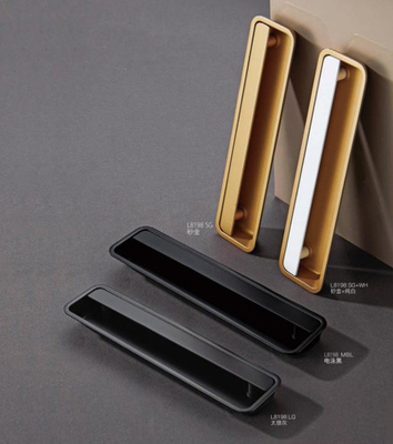 Wholesale Zinc Alloy Modern Luxury Kitchen Cabinet Handles Matt Gold Black Wardrobe Door Drawer Furniture Pull Handle